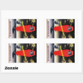 この子は盲人を見つけた 長方形シール (シート)