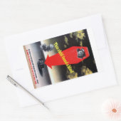 この子は盲人を見つけた 長方形シール (封筒)