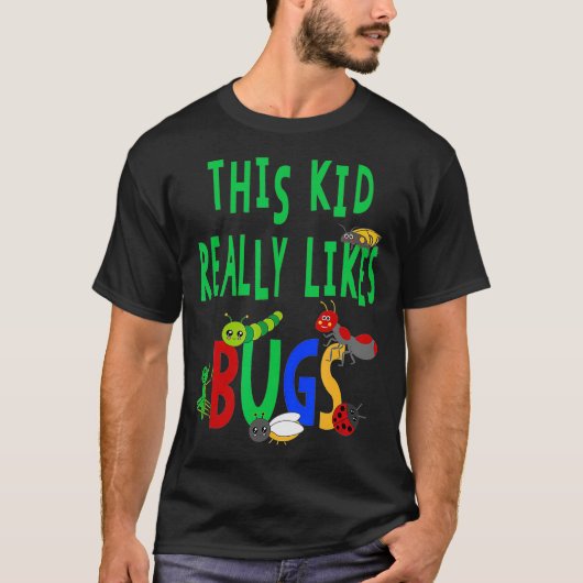この子は虫が大好きだ Tシャツ (正面)
