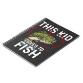 この子は魚が大好き魚釣り漁師 ノートブック (左側)