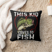 この子は魚釣りが大好き、魚釣りの漁師 クッション (ブランケット)