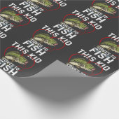 この子は魚釣りが大好き、魚釣りの漁師 ラッピングペーパー (角)