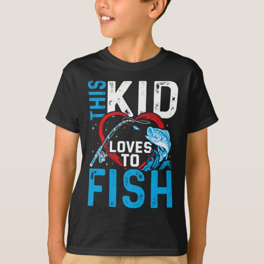 この子は魚魚釣り好き Tシャツ (正面)