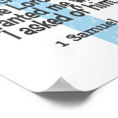 この子供のために祈った ブルークロスポスター ポスター (角)