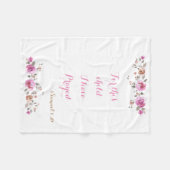 この子供のために私は祈りました フリースブランケット (正面(横))