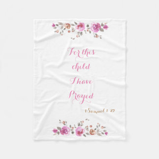 この子供のために私は祈りました フリースブランケット