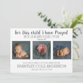 この子供のために私は誕生の発表を祈りました 案内状 (スタンド正面)
