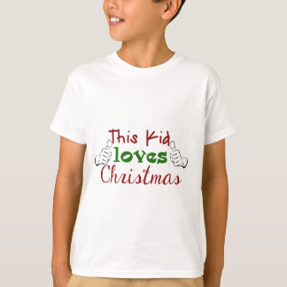 この子供はクリスマスのワイシャツを愛します Tシャツ