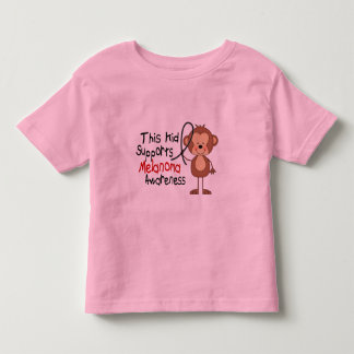 この子供はメラノーマの認識度を支えます トドラーTシャツ