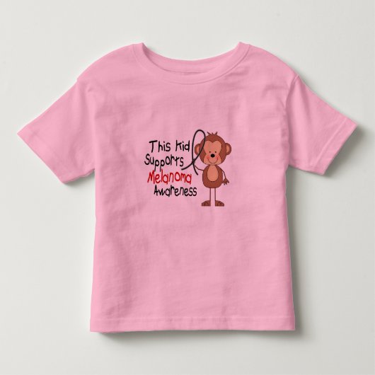 この子供はメラノーマの認識度を支えます トドラーTシャツ (正面)