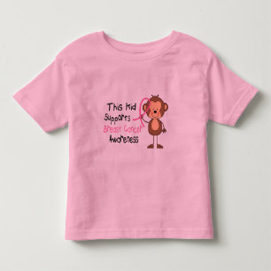 この子供は乳癌の認識度を支えます トドラーTシャツ