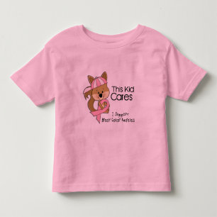 この子供は乳癌の認識度を気にします トドラーTシャツ