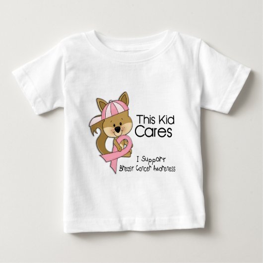 この子供は乳癌の認識度を気にします ベビーTシャツ (正面)