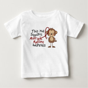 この子供は多発性骨髄腫の認識度を支えます ベビーTシャツ
