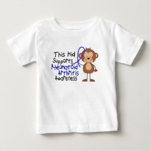 この子供は慢性関節リウマチの認識度を支えます ベビーTシャツ