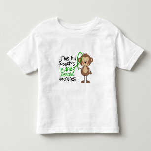 この子供は腎臓病の認識度を支えます トドラーTシャツ