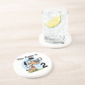 この子犬の誕生日Tシャツとギフト コースター (側面)