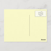 この子犬の誕生日Tシャツとギフト ポストカード (裏面)