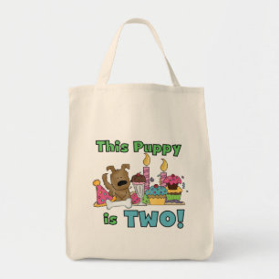この子犬はTシャツを二つ、プレゼント トートバッグ