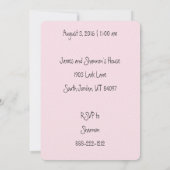 「この子豚」ファーストバースデー招待状 招待状 (裏面)