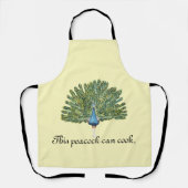 この孔雀カン調理師 エプロン (正面)