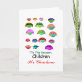 この季節がやってきた、子供たちよ、クリスマスだ カード (正面)