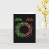 この季節が理由　この季節がクリスマスの理由 カード (黄色い花)