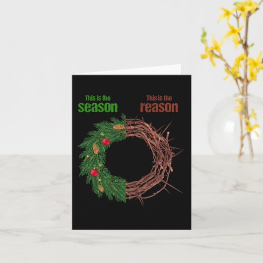 この季節が理由　この季節がクリスマスの理由 カード (黄色い花)