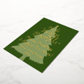 この季節に輝くクリスマスツリー 箔シーズンカード (回転した状態)