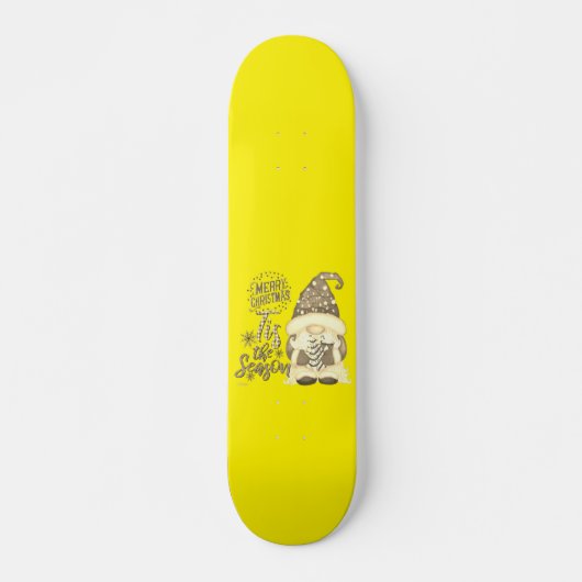 この季節のクリスマスおもしろい格言 スケートボード (正面)