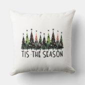 「この季節のクリスマスツリー雪の薄片サンタ クッション (裏面)