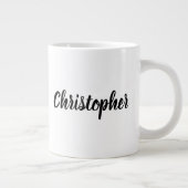 この季節のクリスマスパーソナライズされたマグカップ ジャンボコーヒーマグカップ (右)