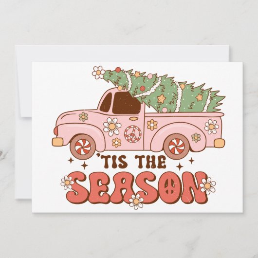 この季節のクリスマスレトロ シーズンカード (正面)