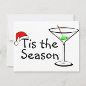 この季節のマルティーニはクリスマスを飲む シーズンカード (正面)