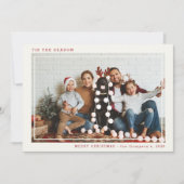 この季節のメリークリスマスの写真 シーズンカード (正面)