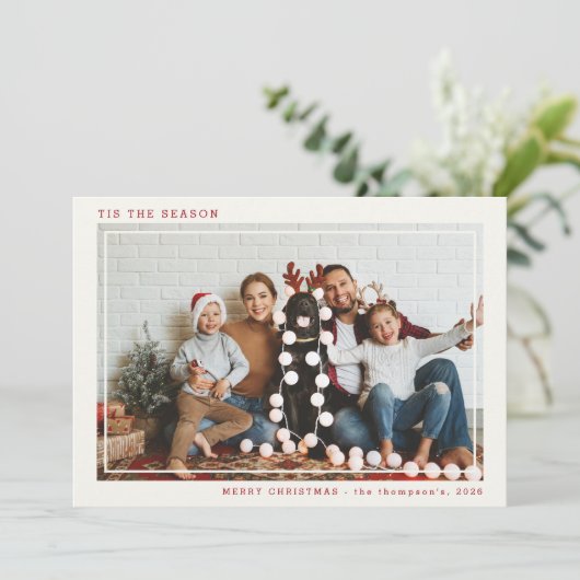 この季節のメリークリスマスの写真 シーズンカード (スタンド正面)
