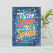 この季節のレトロ写真クリスマスカード シーズンカード (スタンド正面)