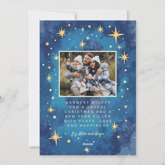 この季節のレトロ写真クリスマスカード シーズンカード (裏面)