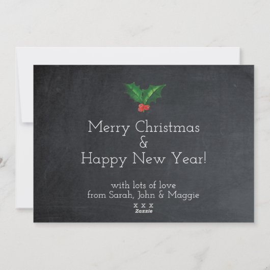 この季節のワインのクリスマスホリデーカード シーズンカード (裏面)