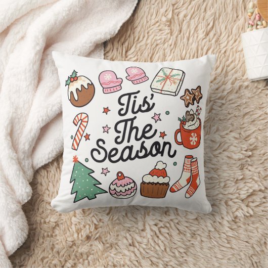 この季節のヴィンテージクリスマス クッション (ブランケット)
