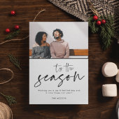 この季節の写真モダンクリスマス シーズンカード