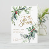 この季節の冬の果実はクリスマスの葉 招待状 (スタンド正面)