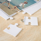 この季節の手書付きツリーの写真コラージュ ジグソーパズル (側面)