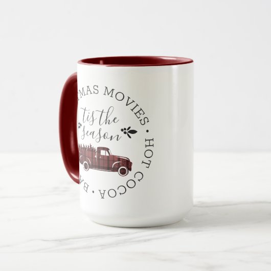 この季節の熱いココアクリスマス マグカップ (正面左)
