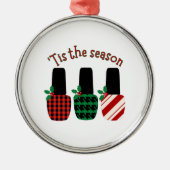 この季節の爪、 ネイルポーランドクリスマス メタルオーナメント (正面)