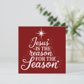 この季節の理由はイエス・キリスト(キリスト教) シーズンカード (スタンド正面)