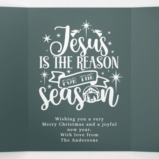 この季節の理由はイエス ～クリスマスカード～ 三つ折りクリスマスカード (内部中)