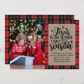 この季節の理由はイエス バッファロープレイド シーズンカード (正面/裏面)