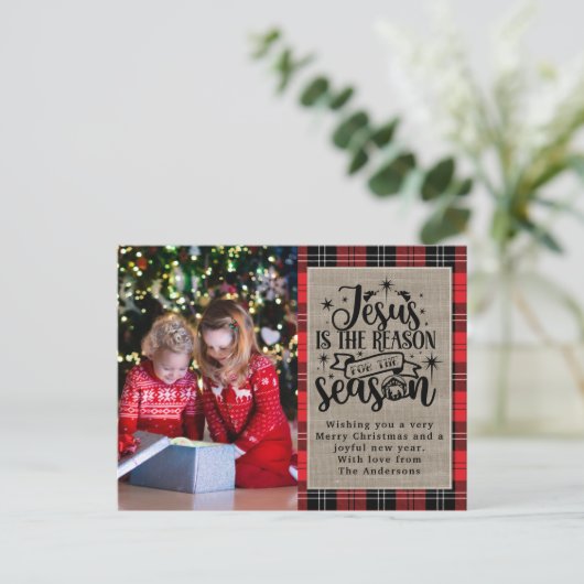 この季節の理由はイエス バッファロープレイドH シーズンポストカード (スタンド正面)