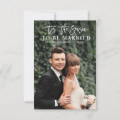 この季節の結婚発表写真 サンキューカード (正面)